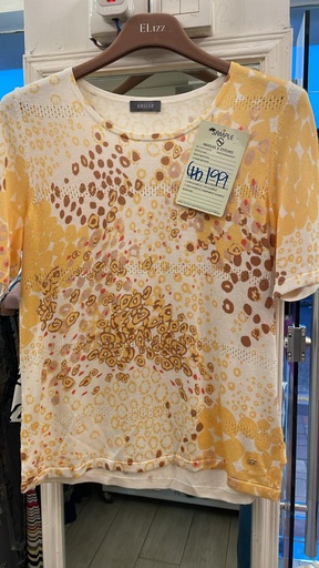 復古圓點圖案上衣